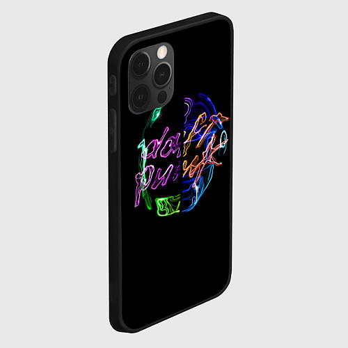 Чехол iPhone 12 Pro Max Daft punk фанк / 3D-Черный – фото 2