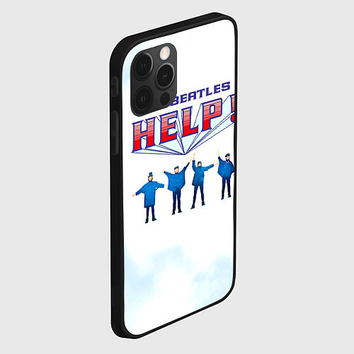 Чехол iPhone 12 Pro Max The Beatles Help! / 3D-Черный – фото 2