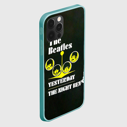 Чехол iPhone 12 Pro Max The Beatles YESTERDAY THE NIGHT BEFORE / 3D-Мятный – фото 2