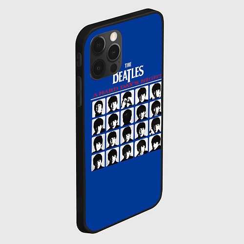 Чехол iPhone 12 Pro Max The Beatles - A Hard Days Night / 3D-Черный – фото 2