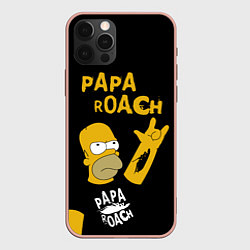 Чехол iPhone 12 Pro Max Papa Roach, Гомер Симпсон