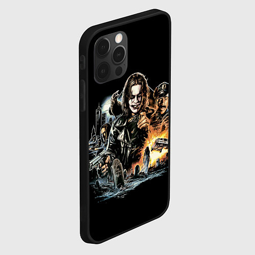 Чехол iPhone 12 Pro Max Фильм Ворон, Постер The Crow / 3D-Черный – фото 2