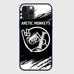 Чехол для iPhone 12 Pro Max Arctic Monkeys - КОТ - Краски, цвет: 3D-черный