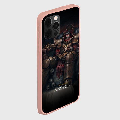 Чехол iPhone 12 Pro Max Ангрон на троне / 3D-Светло-розовый – фото 2