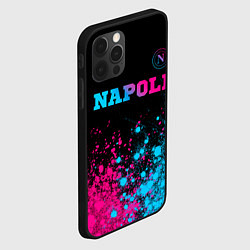 Чехол для iPhone 12 Pro Max Napoli Neon Gradient, цвет: 3D-черный — фото 2