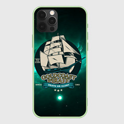 Чехол для iPhone 12 Pro Max Gold coast pirate - корабль, цвет: 3D-салатовый