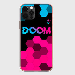 Чехол iPhone 12 Pro Max Doom Neon Gradient