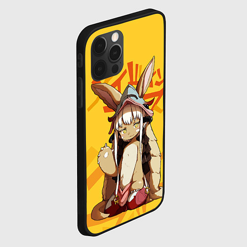 Чехол iPhone 12 Pro Max Made in Abyss Наначи / 3D-Черный – фото 2