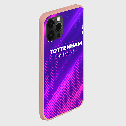 Чехол iPhone 12 Pro Max Tottenham legendary sport grunge / 3D-Светло-розовый – фото 2
