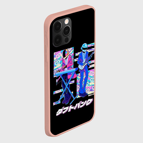 Чехол iPhone 12 Pro Max Daft punk ufo / 3D-Светло-розовый – фото 2