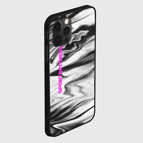 Чехол iPhone 12 Pro Max SPORT&FITNESS / 3D-Черный – фото 2