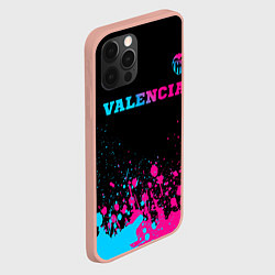 Чехол для iPhone 12 Pro Max Valencia - neon gradient: символ сверху, цвет: 3D-светло-розовый — фото 2