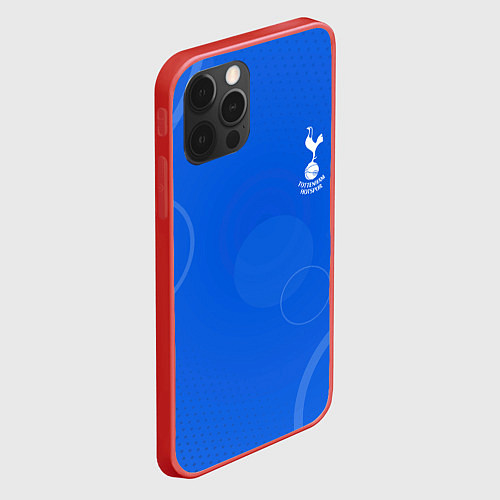 Чехол iPhone 12 Pro Max Tottenham hotspur Голубая абстракция / 3D-Красный – фото 2