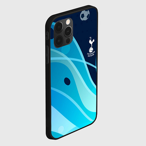 Чехол iPhone 12 Pro Max Tottenham hotspur Абстракция / 3D-Черный – фото 2