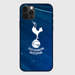 Чехол для iPhone 12 Pro Max Tottenham hotspur Соты абстракция, цвет: 3D-черный