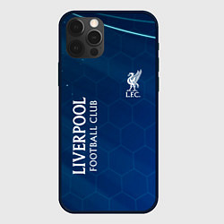 Чехол для iPhone 12 Pro Max Liverpool Соты Абстракция, цвет: 3D-черный