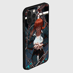 Чехол для iPhone 12 Pro Max Человек-бензопила : Макима, цвет: 3D-черный — фото 2