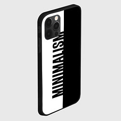 Чехол для iPhone 12 Pro Max MINIMALISM - BLACK AND WHITE, цвет: 3D-черный — фото 2