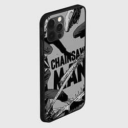 Чехол для iPhone 12 Pro Max Chainsaw man comix, цвет: 3D-черный — фото 2