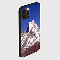 Чехол для iPhone 12 Pro Max Мачапучаре, священная гора - дом бога Шивы, закрыт, цвет: 3D-черный — фото 2