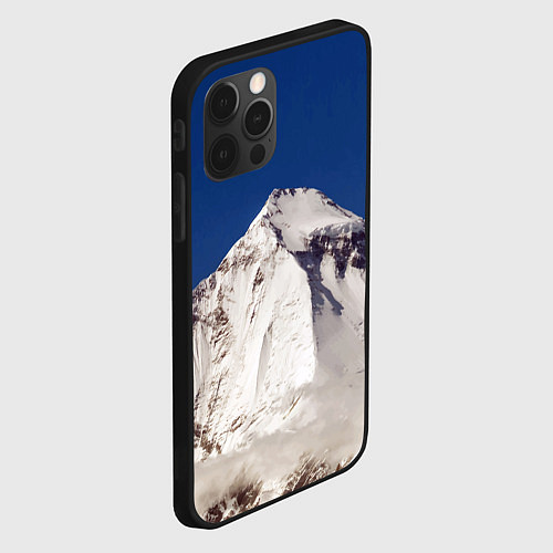 Чехол iPhone 12 Pro Max Дхаулагири - белая гора, Гималаи, 8167 м / 3D-Черный – фото 2