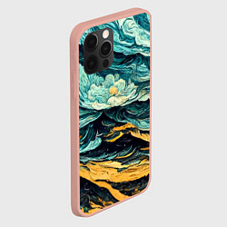 Чехол для iPhone 12 Pro Max Пейзаж в стиле Ван Гога, цвет: 3D-светло-розовый — фото 2