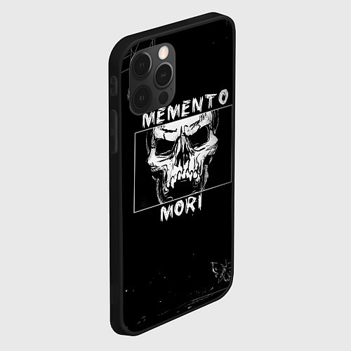 Чехол iPhone 12 Pro Max SKULL - MOMENTO MORI / 3D-Черный – фото 2