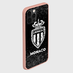 Чехол для iPhone 12 Pro Max Monaco с потертостями на темном фоне, цвет: 3D-светло-розовый — фото 2