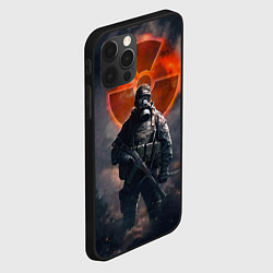 Чехол для iPhone 12 Pro Max STALKER Боец Долга, цвет: 3D-черный — фото 2