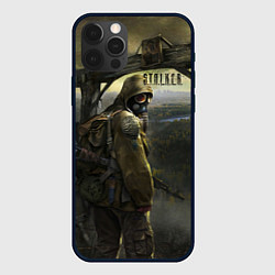 Чехол для iPhone 12 Pro Max STALKER Тень Чернобыля Постер, цвет: 3D-черный