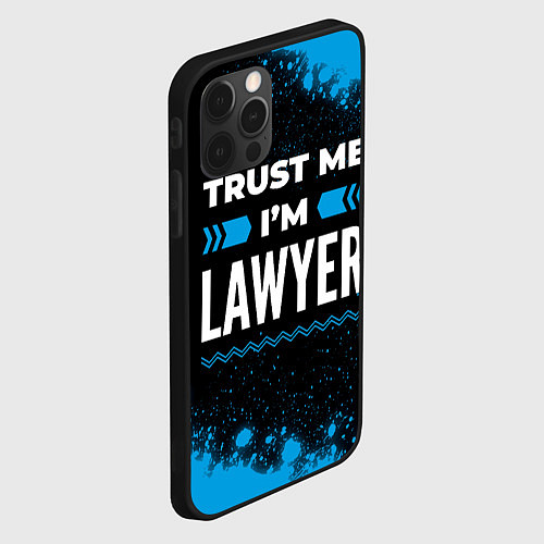 Чехол iPhone 12 Pro Max Trust me Im lawyer dark / 3D-Черный – фото 2