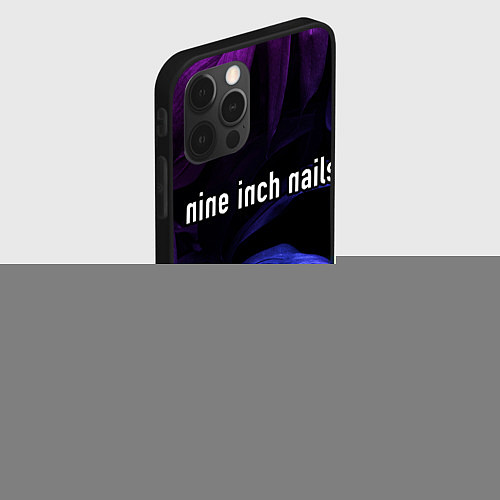 Чехол iPhone 12 Pro Max Nine Inch Nails neon monstera / 3D-Черный – фото 2