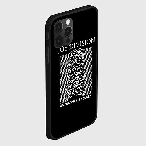 Чехол iPhone 12 Pro Max Joy Division - unknown pleasures / 3D-Черный – фото 2