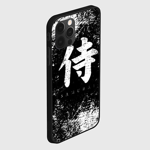 Чехол iPhone 12 Pro Max Иероглиф samurai / 3D-Черный – фото 2