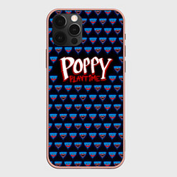 Чехол для iPhone 12 Pro Max Poppy Playtime - Huggy Wuggy Pattern, цвет: 3D-светло-розовый