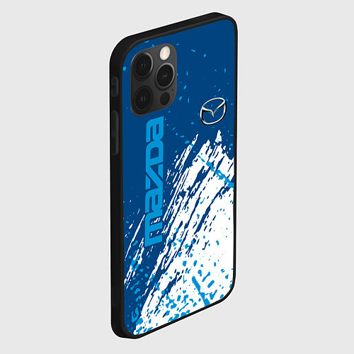 Чехол iPhone 12 Pro Max Mazda - краска / 3D-Черный – фото 2