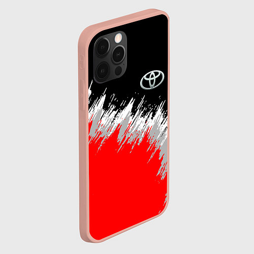 Чехол iPhone 12 Pro Max Тойота камри - краска / 3D-Светло-розовый – фото 2