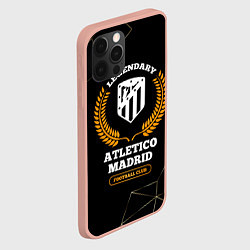 Чехол для iPhone 12 Pro Max Лого Atletico Madrid и надпись legendary football, цвет: 3D-светло-розовый — фото 2