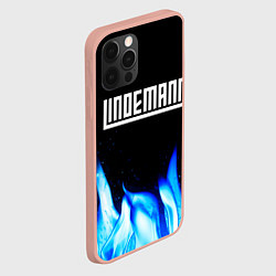 Чехол для iPhone 12 Pro Max Lindemann blue fire, цвет: 3D-светло-розовый — фото 2