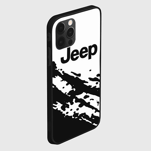 Чехол iPhone 12 Pro Max Jeep - textura / 3D-Черный – фото 2