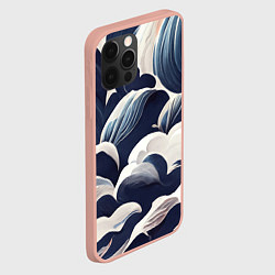 Чехол для iPhone 12 Pro Max Узоры из облаков, цвет: 3D-светло-розовый — фото 2