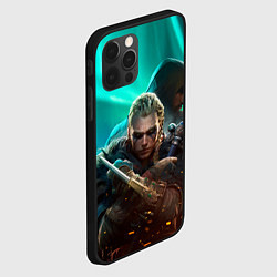 Чехол для iPhone 12 Pro Max Assassins Creed Valhalla art, цвет: 3D-черный — фото 2