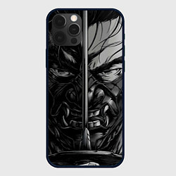 Чехол для iPhone 12 Pro Max Дзин и его катана, цвет: 3D-черный