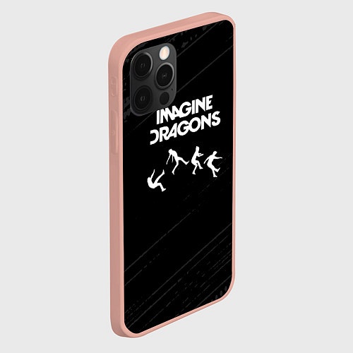Чехол iPhone 12 Pro Max Imagine Dragons - Alternative / 3D-Светло-розовый – фото 2