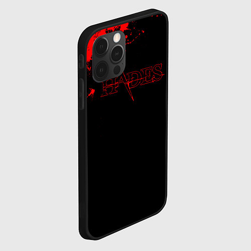 Чехол iPhone 12 Pro Max Hades - краска / 3D-Черный – фото 2