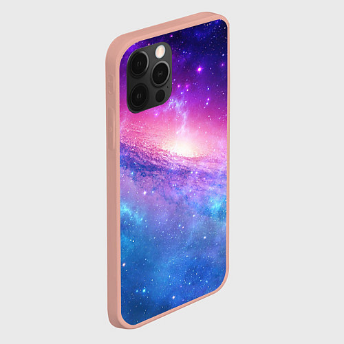 Чехол iPhone 12 Pro Max Космическая воронка / 3D-Светло-розовый – фото 2