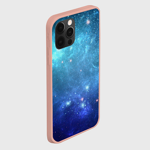 Чехол iPhone 12 Pro Max Ледяная туманность / 3D-Светло-розовый – фото 2