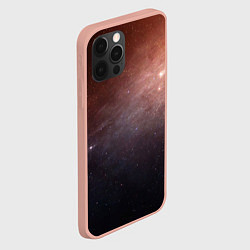 Чехол для iPhone 12 Pro Max Космос из сердца, цвет: 3D-светло-розовый — фото 2