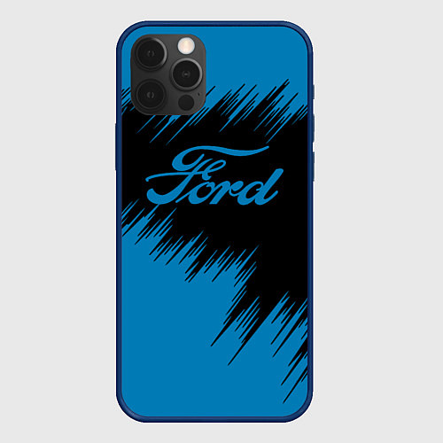 Чехол iPhone 12 Pro Max Ford focus / 3D-Тёмно-синий – фото 1