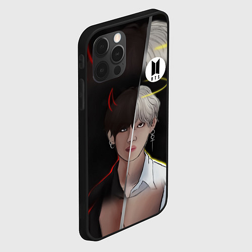 Чехол iPhone 12 Pro Max BTS Kim Taehyung / 3D-Черный – фото 2